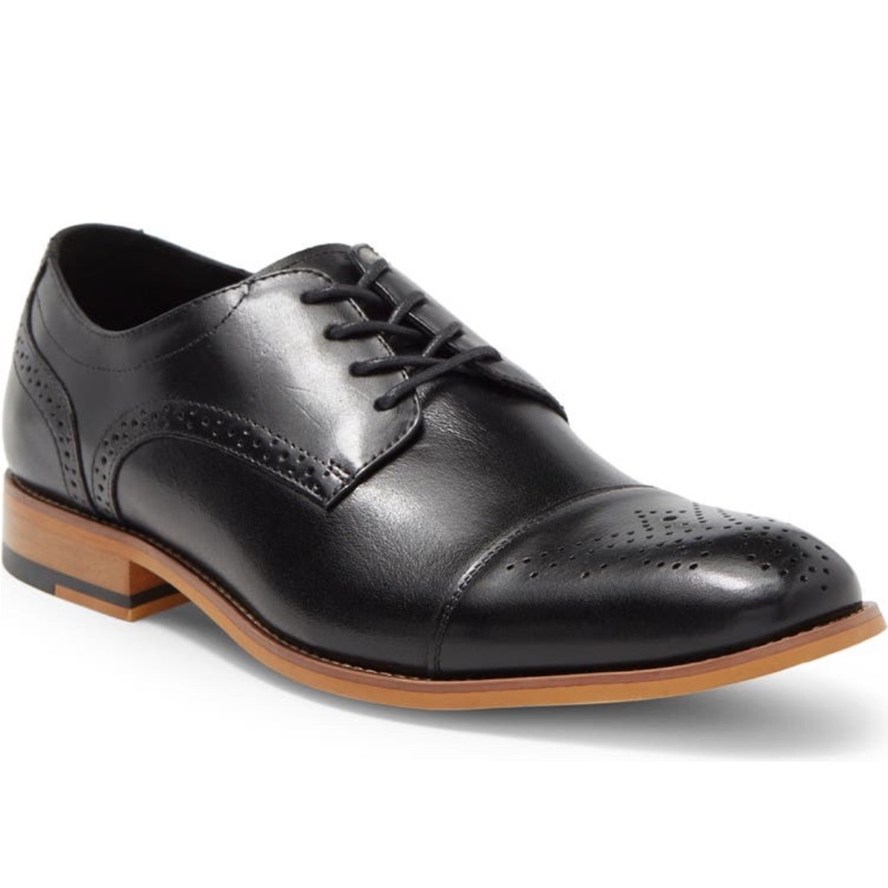 Stacy Adams Cap Toe Derby Dress Formal Shoes